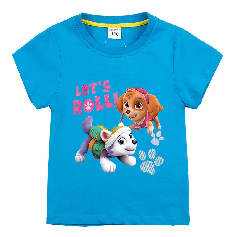 New Short-sleeved T-shirt Paw Patrol Cartoon Print Children's Clothing Female 2021 Summer Children's Cotton Top Bottoming Shirts
New Short-sleeved T-shirt Paw Patrol Cartoon Print Children's Clothing Female 2021 Summer Children's Cotton Top Bottoming Shirts