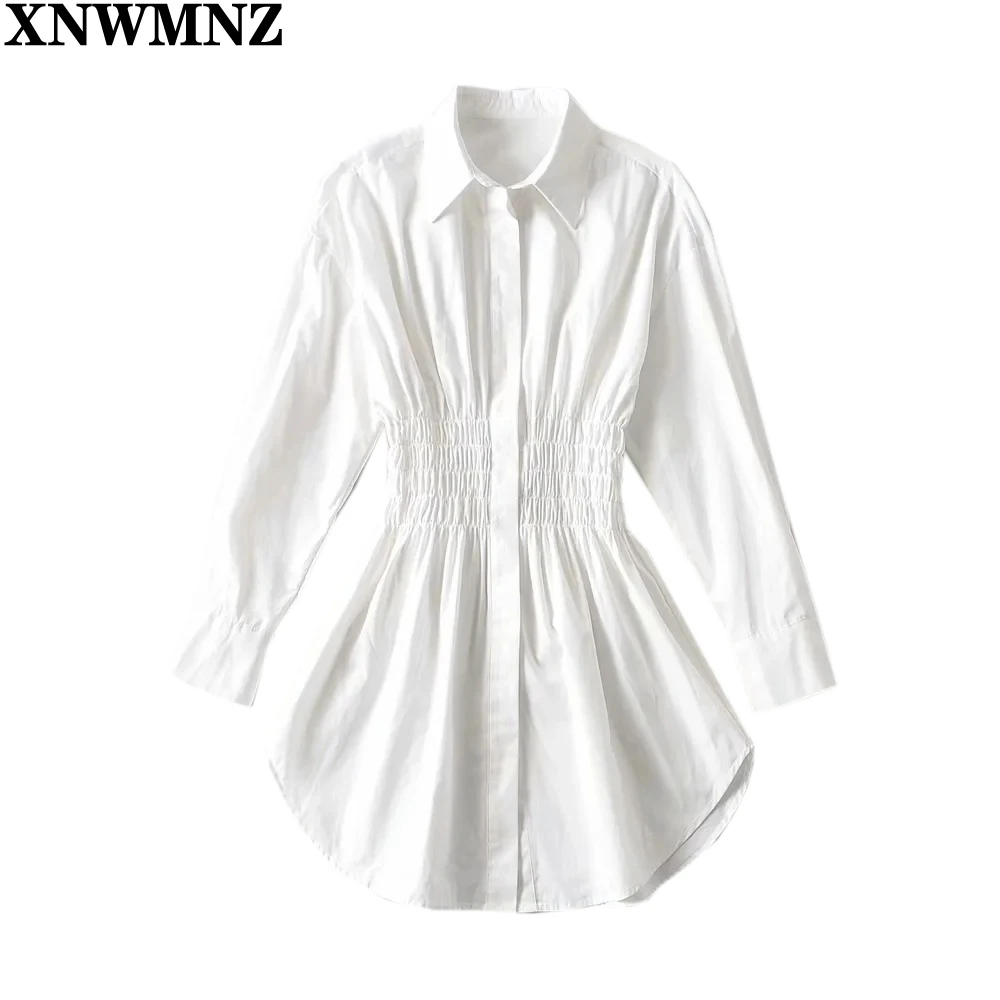 XNWMNZ New Fashion Retro Turn-down Collar High Waist Ladies Dress Summer Vestidos Puff Sleeve White Shirt mini Dress Women dress
XNWMNZ New Fashion Retro Turn-down Collar High Waist Ladies Dress Summer Vestidos Puff Sleeve White Shirt mini Dress Women dress