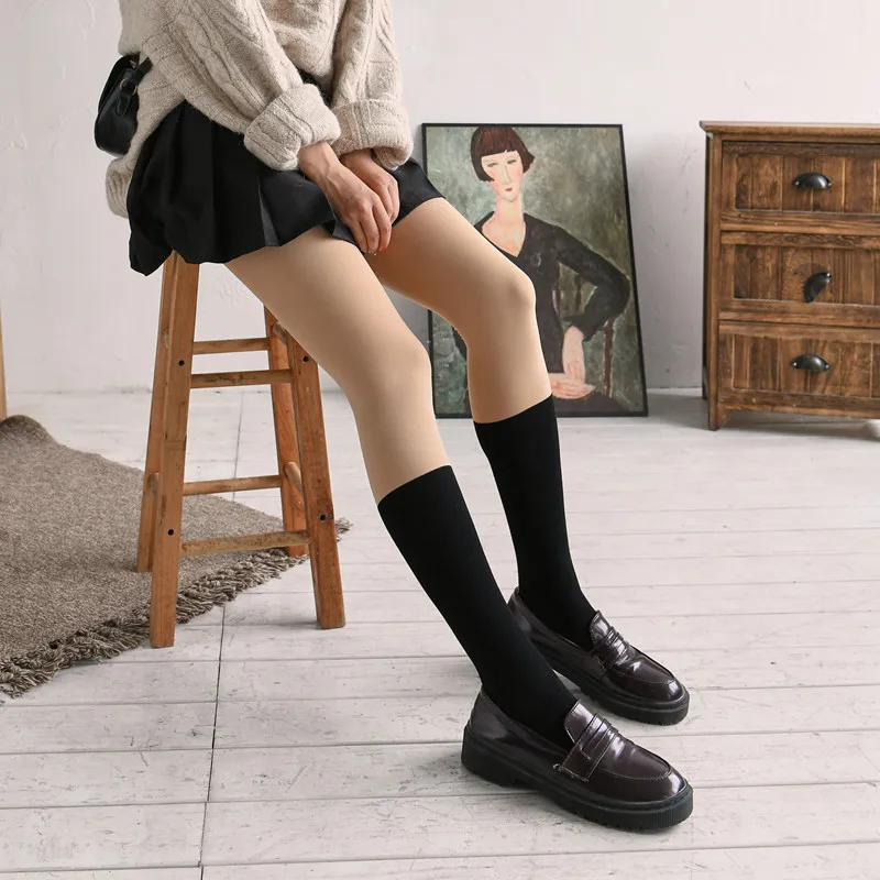 Winter Women Leggings Opaque Meat Warm False Calf Mid-tube Socks Pantyhose Hight Waist Leggings Women Solid Color Pants Stretchy
Winter Women Leggings Opaque Meat Warm False Calf Mid-tube Socks Pantyhose Hight Waist Leggings Women Solid Color Pants Stretchy