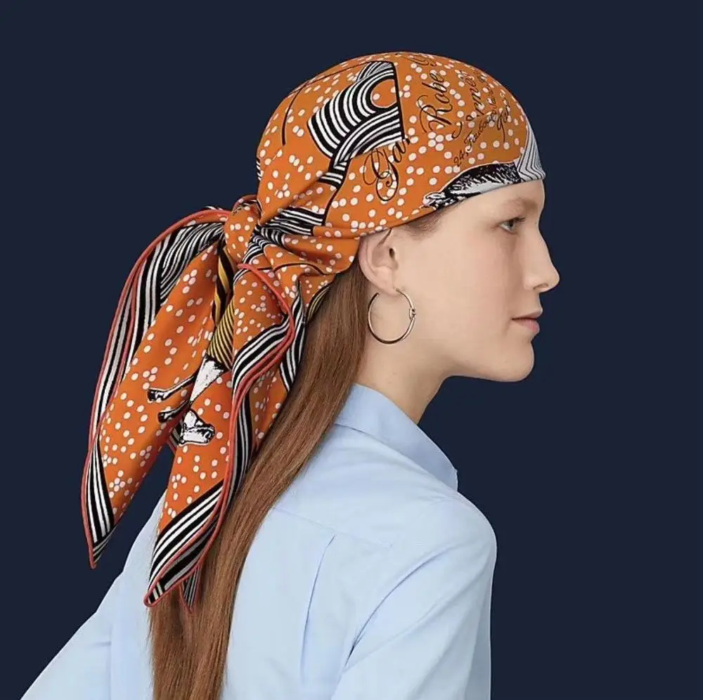 Large Square Silk Satin Scarf Shawls Women Hair Wraps Sunscreen Cape Silky Soft High Quality 90CM
Large Square Silk Satin Scarf Shawls Women Hair Wraps Sunscreen Cape Silky Soft High Quality 90CM