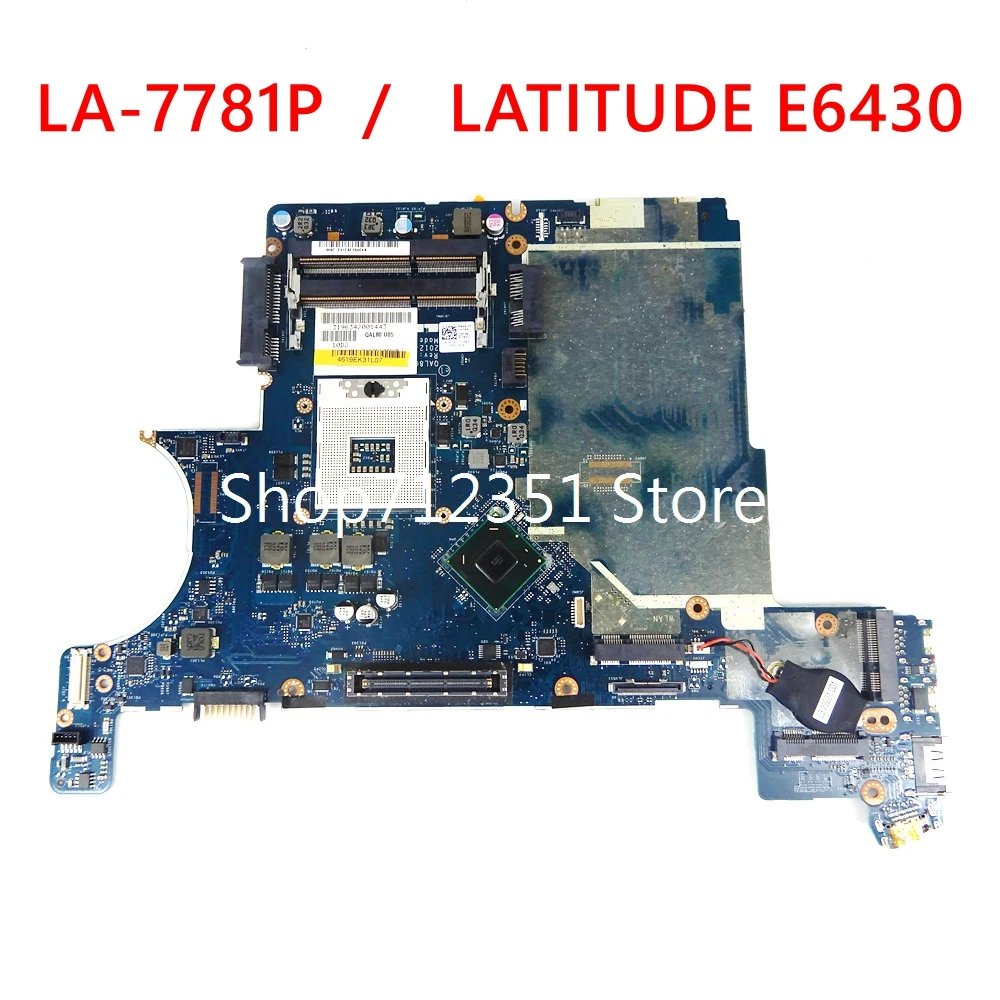 LA-7781P Mainboard For DELL LATITUDE E6430 Laptop Motherboard CN-0F761C CN F761C Tested work
LA-7781P Mainboard For DELL LATITUDE E6430 Laptop Motherboard CN-0F761C CN F761C Tested work