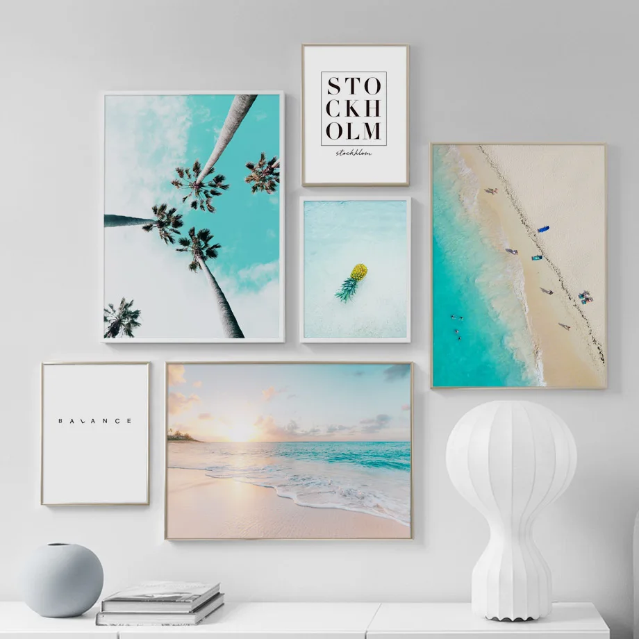 Nordic Seascape Wall Art Canvas Painting Beach Palm Tree Quotes Posters And Prints Wall Pictures For Living Room Home Decor
Nordic Seascape Wall Art Canvas Painting Beach Palm Tree Quotes Posters And Prints Wall Pictures For Living Room Home Decor