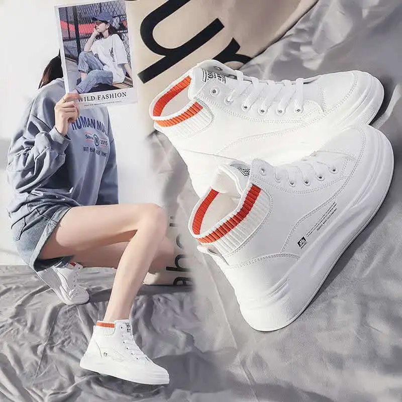 Casual shoes female 2021 autumn new board shoes female breathable leather high-top white shoes female Korean wild shoes
Casual shoes female 2021 autumn new board shoes female breathable leather high-top white shoes female Korean wild shoes
