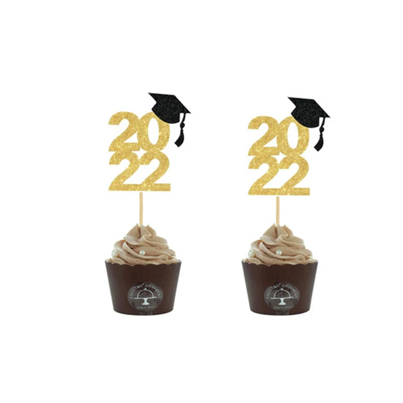 10pcs Cake Toppers for the year 2022 Graduation Cap Toppers DIY Party Cake Topper with Toothpicks Party Decorations Supplies
10pcs Cake Toppers for the year 2022 Graduation Cap Toppers DIY Party Cake Topper with Toothpicks Party Decorations Supplies