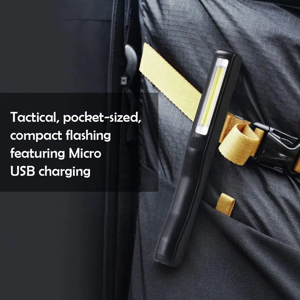 USB-перезаряжаемая портативсветодиодный светодиодная вспышка COB, перезаряжаемая магнитная ручка с зажимом, ручной фонарь, светильник фонарь...
USB-перезаряжаемая портативсветодиодный светодиодная вспышка COB, перезаряжаемая магнитная ручка с зажимом, ручной фонарь, светильник фонарь...
