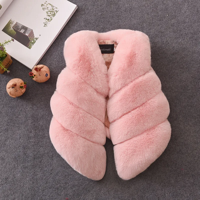 New Outerwear Baby Girl Christmas Clothes Children Girls Faux Fur Vest Autumn Winter Fashion Thick Coat Fit 1-10 Years 
New Outerwear Baby Girl Christmas Clothes Children Girls Faux Fur Vest Autumn Winter Fashion Thick Coat Fit 1-10 Years