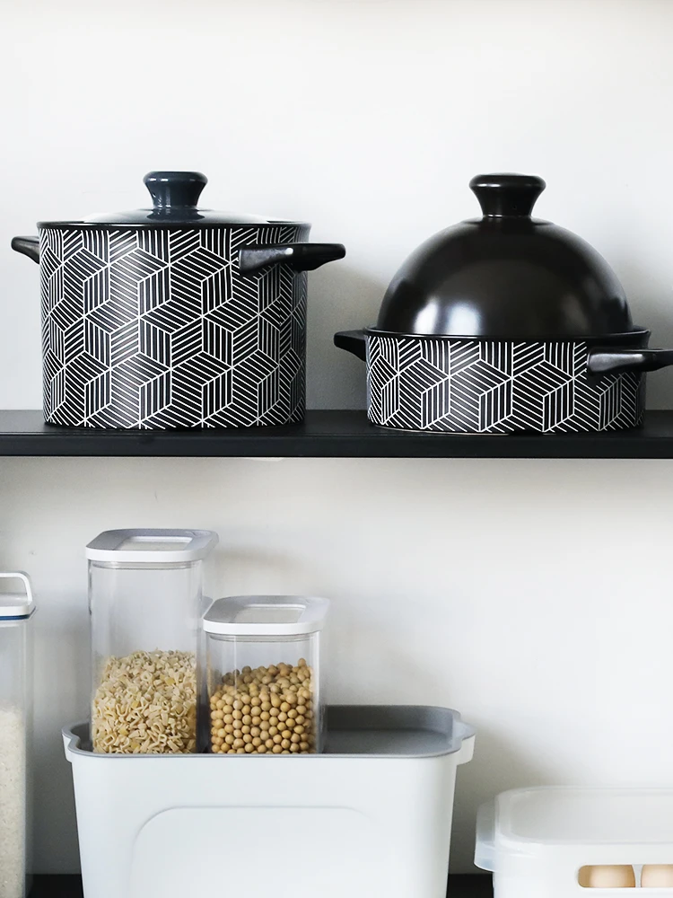 Portable Binaural Ceramic Casserole Gas Stove Soup Bowl Tajine Open Fire Use Milk Pot 2/3L Large Capacity Stockpot 
Portable Binaural Ceramic Casserole Gas Stove Soup Bowl Tajine Open Fire Use Milk Pot 2/3L Large Capacity Stockpot