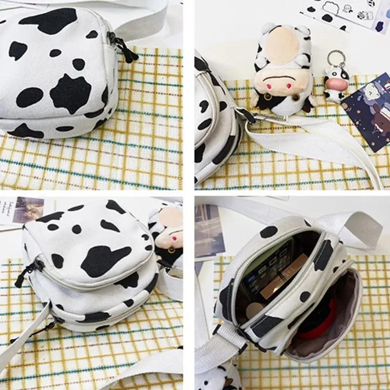 50LD Women Girl Cartoon Cow Print Shoulder Crossbody Bag Canvas Satchel Messenger Tote Phone Purse
50LD Women Girl Cartoon Cow Print Shoulder Crossbody Bag Canvas Satchel Messenger Tote Phone Purse