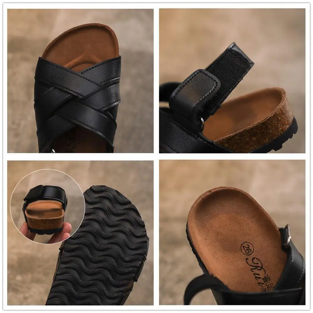 KINE PANDA Summer Girls Sandals Kids Beach Shoes for Boys Sandals 2 4 6 8 10 Years Old Cork Bottom Weaving Design
KINE PANDA Summer Girls Sandals Kids Beach Shoes for Boys Sandals 2 4 6 8 10 Years Old Cork Bottom Weaving Design
