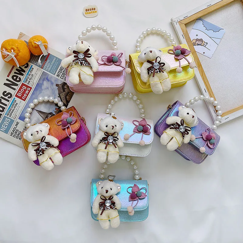 Pearl Hand Bags Kids Mini Clutch Bag Cute Bear Wallet Crossbody Bag for Baby Girls Small Coin Pouch Kid Money Bag Purse
Pearl Hand Bags Kids Mini Clutch Bag Cute Bear Wallet Crossbody Bag for Baby Girls Small Coin Pouch Kid Money Bag Purse