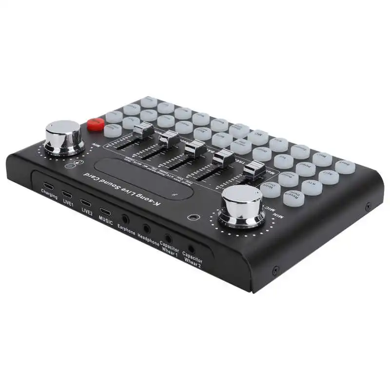Sound Card Computer Live Sound Card Real-Time Ear Return Sound Mixer Voice Card for Live Broadcast Chat
Sound Card Computer Live Sound Card Real-Time Ear Return Sound Mixer Voice Card for Live Broadcast Chat