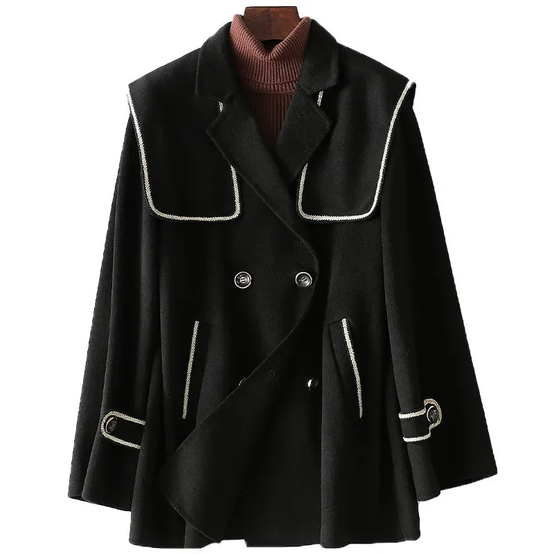 Women 2021 Suit Collar Wool Double-Sided Woolen,Jacket Women's Spring Fashion New Woolen Coat Female Casual Mid-Length Coat A584
Women 2021 Suit Collar Wool Double-Sided Woolen,Jacket Women's Spring Fashion New Woolen Coat Female Casual Mid-Length Coat A584
