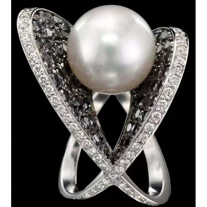 Milangirl Geometric White Pearls Ring For Women Fashion Design Micro Pave Setting Crystal Cocktail Rings Vintage Jewelry s
Milangirl Geometric White Pearls Ring For Women Fashion Design Micro Pave Setting Crystal Cocktail Rings Vintage Jewelry s