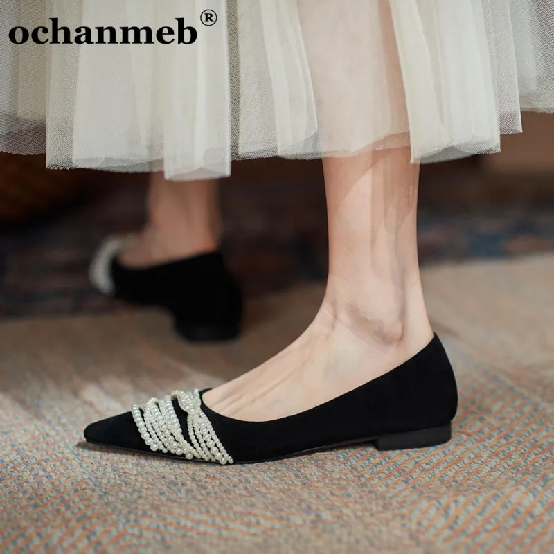 Женские балетки Ochanmeb, из натуральной коровьей кожи, с острым носком, с цепочкой из овечьей замши, 2021
Женские балетки Ochanmeb, из натуральной коровьей кожи, с острым носком, с цепочкой из овечьей замши, 2021