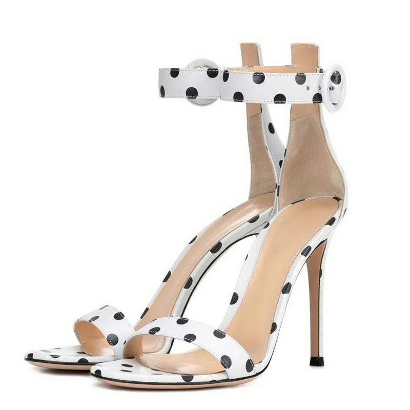 Shoes Women Fish Mouth Ankle-wrap Gladiator Sandals Cute Polka Dot Thin Heels Pumps Sexy Sandaias Femininias Party Shoe
Shoes Women Fish Mouth Ankle-wrap Gladiator Sandals Cute Polka Dot Thin Heels Pumps Sexy Sandaias Femininias Party Shoe