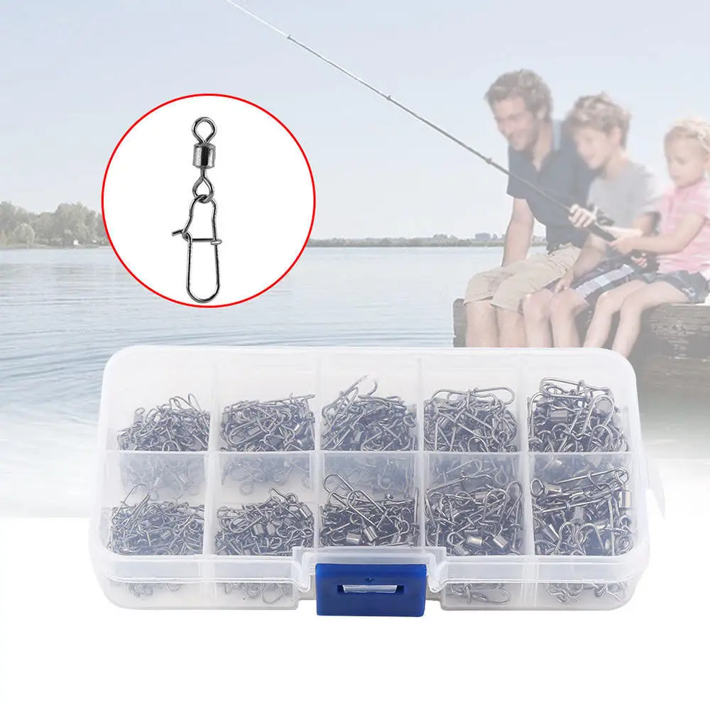 220pcs/set High Speed Swivel 8 Ring Copper Alloy Pins Connector Fishing Angling Tackle Accessories
220pcs/set High Speed Swivel 8 Ring Copper Alloy Pins Connector Fishing Angling Tackle Accessories