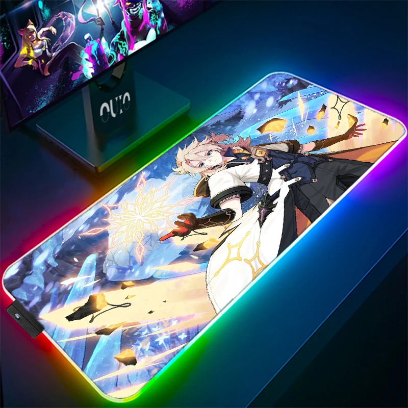 Genshin Impact Gaming RGB Mouse Pad Gamer Mat LED Light Mouse Mats Peripherals Mousepad Computer Desk Mause Ped Mice Keyboards
Genshin Impact Gaming RGB Mouse Pad Gamer Mat LED Light Mouse Mats Peripherals Mousepad Computer Desk Mause Ped Mice Keyboards