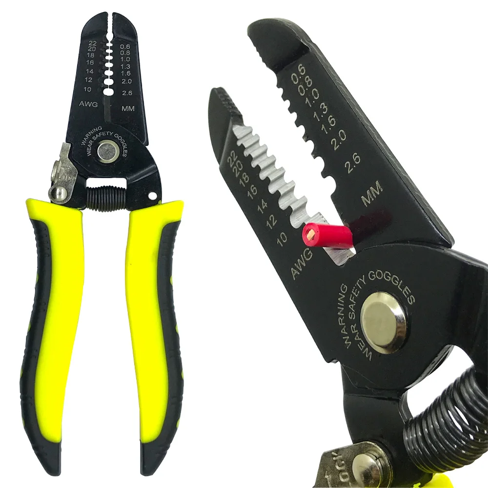 Wire Stripper Cutter Pliers Non-slip Handle Multi-functional Suit For 0.6-2.6mm2 Electrical Ferrule Crimping Tools 
Wire Stripper Cutter Pliers Non-slip Handle Multi-functional Suit For 0.6-2.6mm2 Electrical Ferrule Crimping Tools