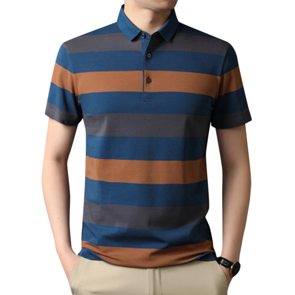 Yunclos Men's Polo Shirts Striped Shirts Yellow Blue Green Stripe Business Men Short Sleeve Shirts Summer Clothing New 2021
Yunclos Men's Polo Shirts Striped Shirts Yellow Blue Green Stripe Business Men Short Sleeve Shirts Summer Clothing New 2021