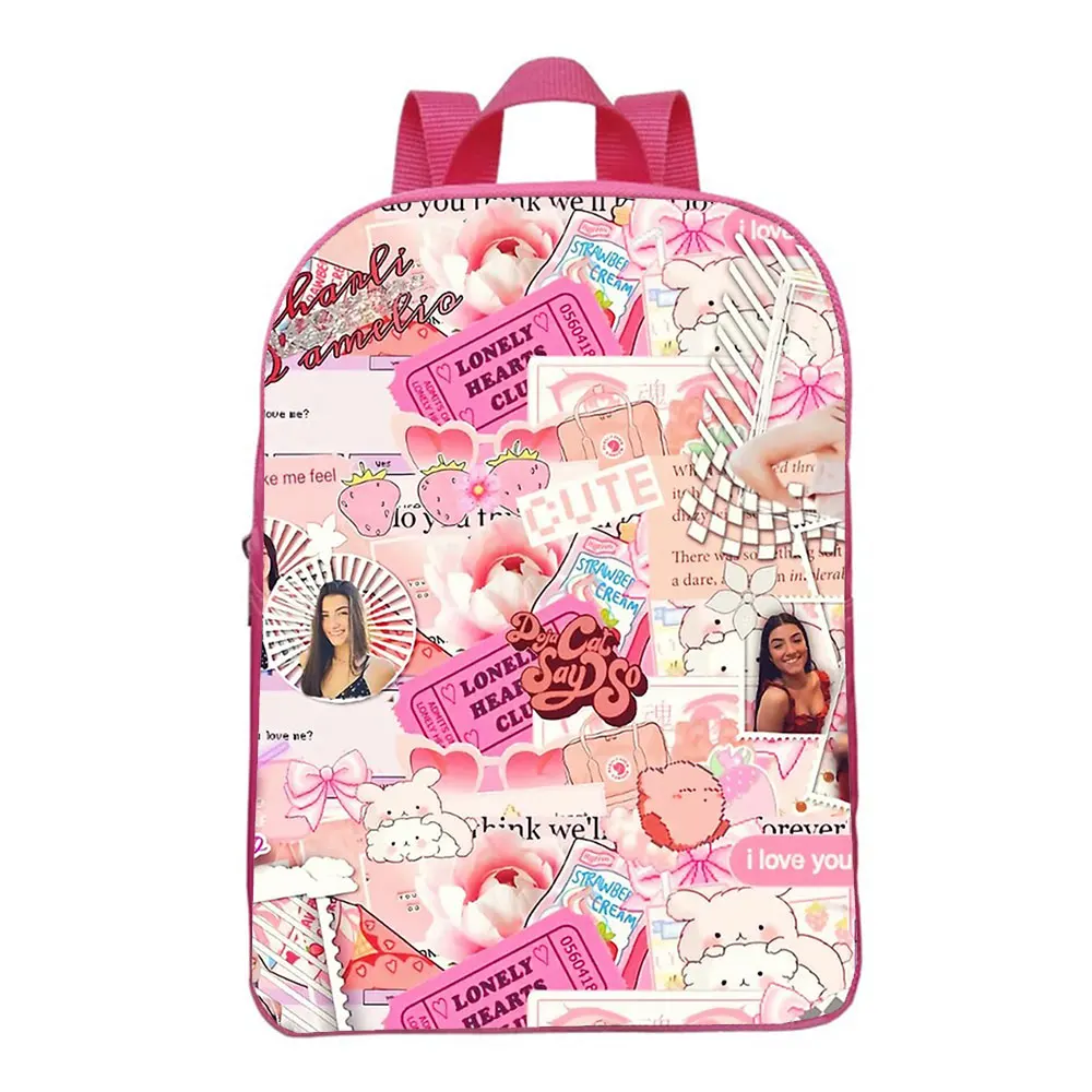 Charli Damelio 12 Inch Backpacks Children School Bags Baby Toddler Bag Girls Rucksack Charli D'Amelio Cute Kindergarten Bag
Charli Damelio 12 Inch Backpacks Children School Bags Baby Toddler Bag Girls Rucksack Charli D'Amelio Cute Kindergarten Bag