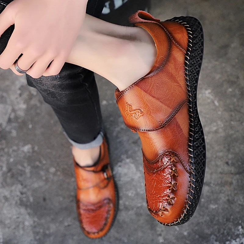 Men's Leather Shoes Classic Sewing Soles Oxford Shoes Quality Retro Breathable Casual Shoes Fashion Large Size Men Flat Shoes
Men's Leather Shoes Classic Sewing Soles Oxford Shoes Quality Retro Breathable Casual Shoes Fashion Large Size Men Flat Shoes