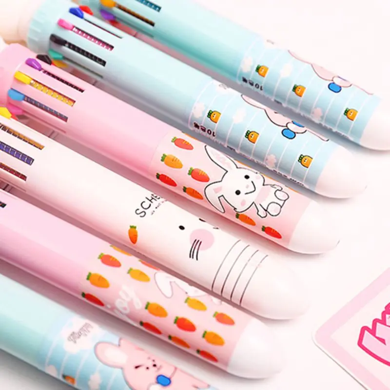W3JD 10 Color 0.5mm Cute Cartoon Rabbit Ballpoint Pen Press School Office Supplies Accessories Stationery Kids Gift
W3JD 10 Color 0.5mm Cute Cartoon Rabbit Ballpoint Pen Press School Office Supplies Accessories Stationery Kids Gift