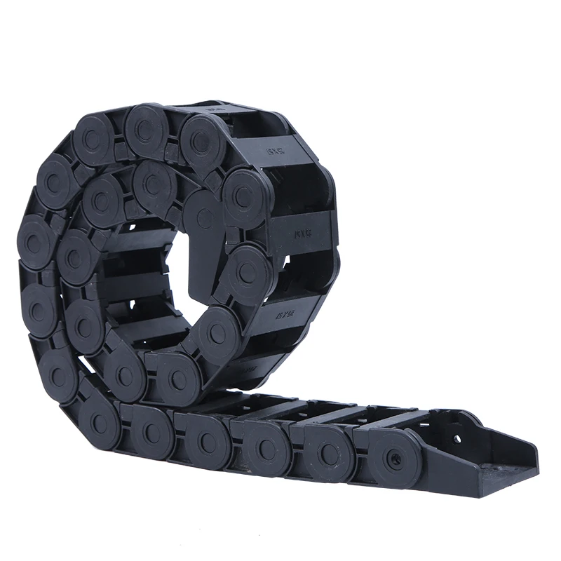 

7x7 7x15 10x10 10x20 10x30 10x40 15x15 15x20 18x18 18x25 25x25 25x50 25x57mm 1M Cable Drag Chain Wire Carrier With End Connector