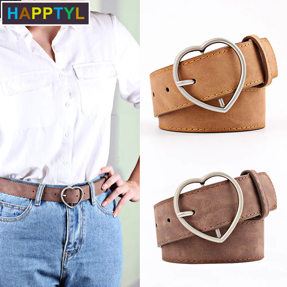 HAPPTYL 1Pcs Women Scrub PU Leather Belt for Pants Dress Jeans Waist Belt with Metal Love Style Button
HAPPTYL 1Pcs Women Scrub PU Leather Belt for Pants Dress Jeans Waist Belt with Metal Love Style Button