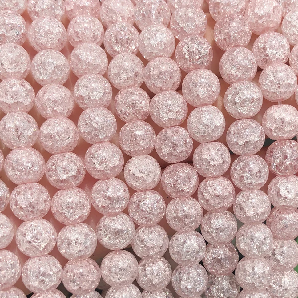 Light Pink Cracked Quartz Natural Stone Beads For Jewelry Making 6 8 10mm Crystal Round Beads Diy Bracelet Wholesale Perles
Light Pink Cracked Quartz Natural Stone Beads For Jewelry Making 6 8 10mm Crystal Round Beads Diy Bracelet Wholesale Perles