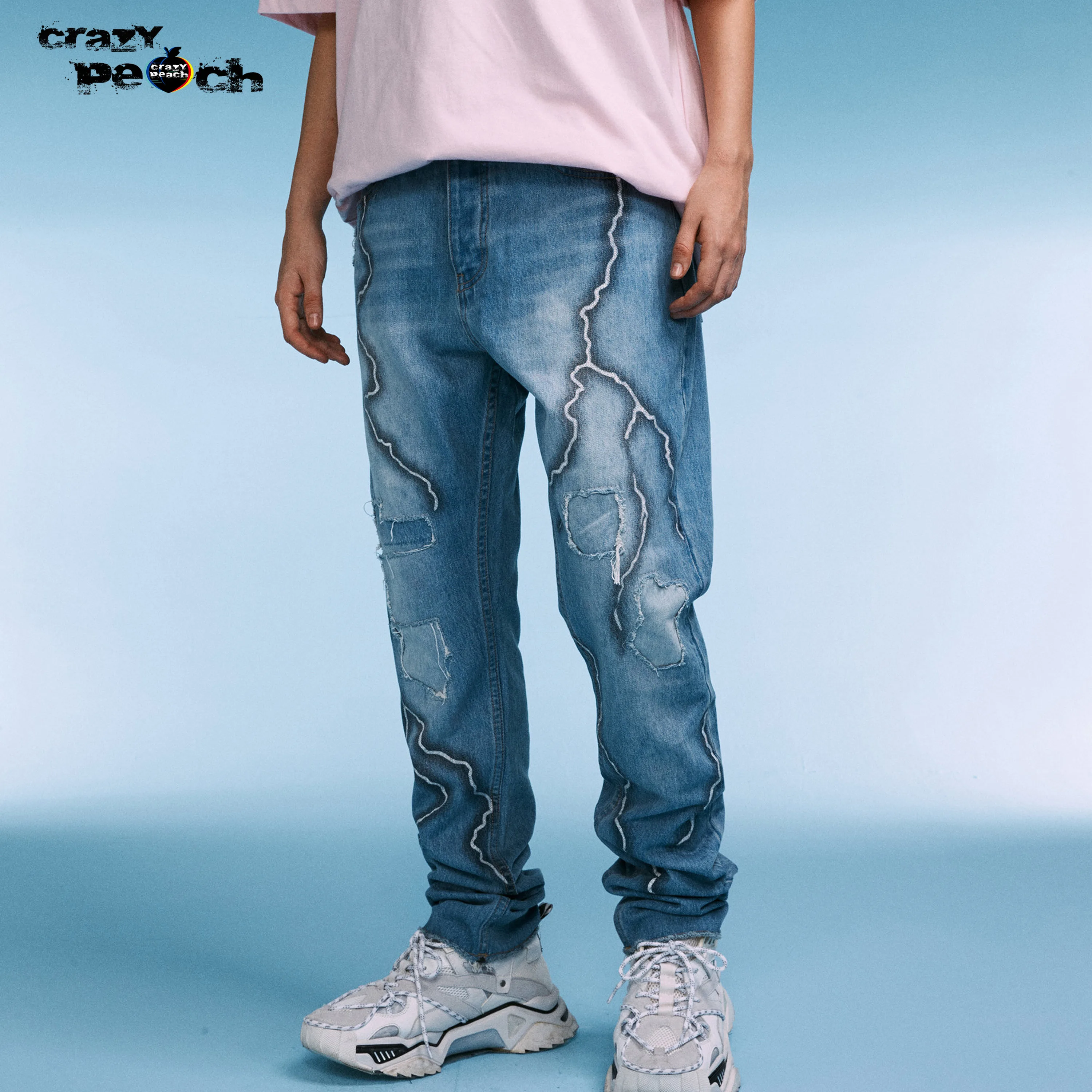 Unisex Lightning Jeans Kpop Clothes Gothic Jeans Camouflage Baggy Buttons Jeans Hip Hop Men Clothing Loose Jeans Denim Pants
Unisex Lightning Jeans Kpop Clothes Gothic Jeans Camouflage Baggy Buttons Jeans Hip Hop Men Clothing Loose Jeans Denim Pants