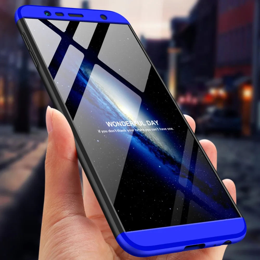 Чехол для Samsung J6 2018 360 цветной чехол J6Plus с полным покрытием на градусов Матовый