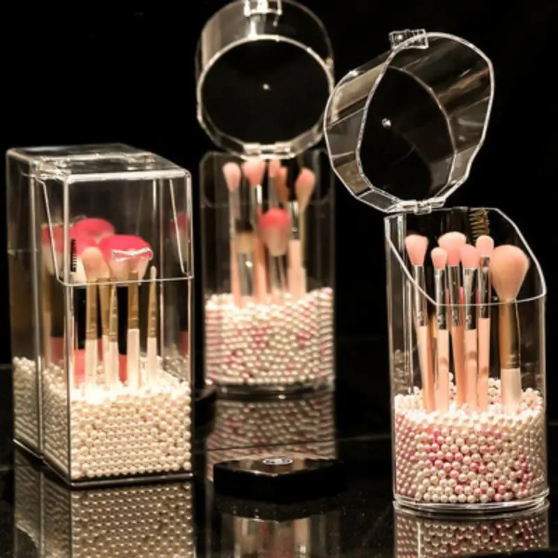 Makeup Tools Brush Makeup Organizer Box Storage Case Jars for Cosmetics Blender Holder Makeup Set Stand Makeup Accessories 
Makeup Tools Brush Makeup Organizer Box Storage Case Jars for Cosmetics Blender Holder Makeup Set Stand Makeup Accessories