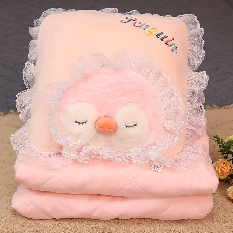Exquisite Dual-use Lace Penguin Candy Quilt Plush Toy Plush Pillow Filled Plush Animal Girl Christmas Gifts Home Decor
Exquisite Dual-use Lace Penguin Candy Quilt Plush Toy Plush Pillow Filled Plush Animal Girl Christmas Gifts Home Decor