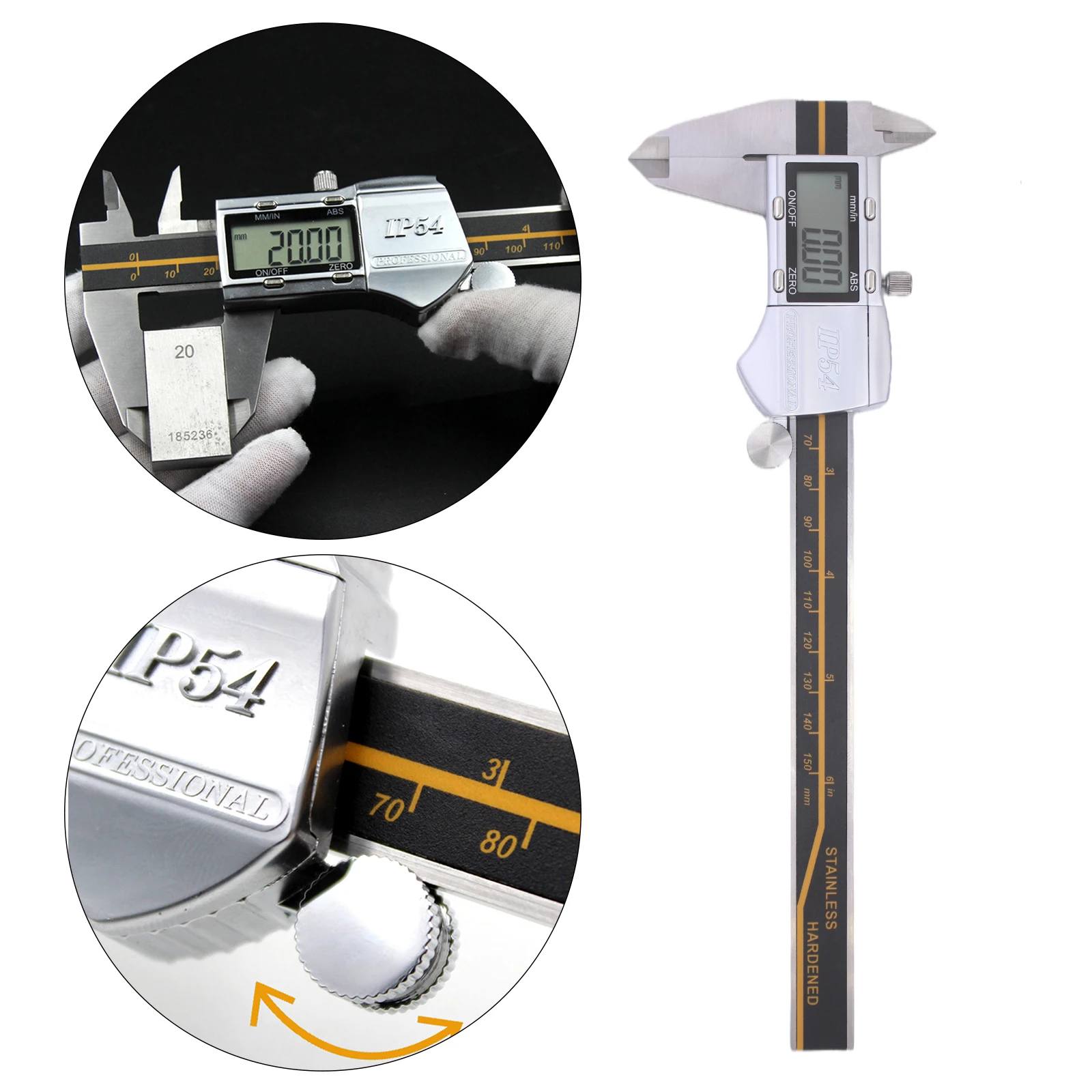 Electronic Digital Caliper Metal Large LCD Screen Inch/Millimeter Conversions Micrometer Measuring Tool
Electronic Digital Caliper Metal Large LCD Screen Inch/Millimeter Conversions Micrometer Measuring Tool