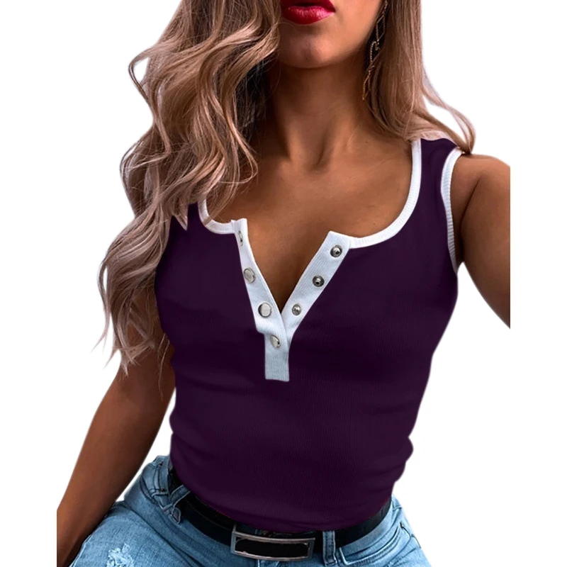 Women Tank Tops Cotton Solid Patchwork Skinny Sleveless Top Summer Women Clothing Ladies Sexy Tank Tops
Women Tank Tops Cotton Solid Patchwork Skinny Sleveless Top Summer Women Clothing Ladies Sexy Tank Tops