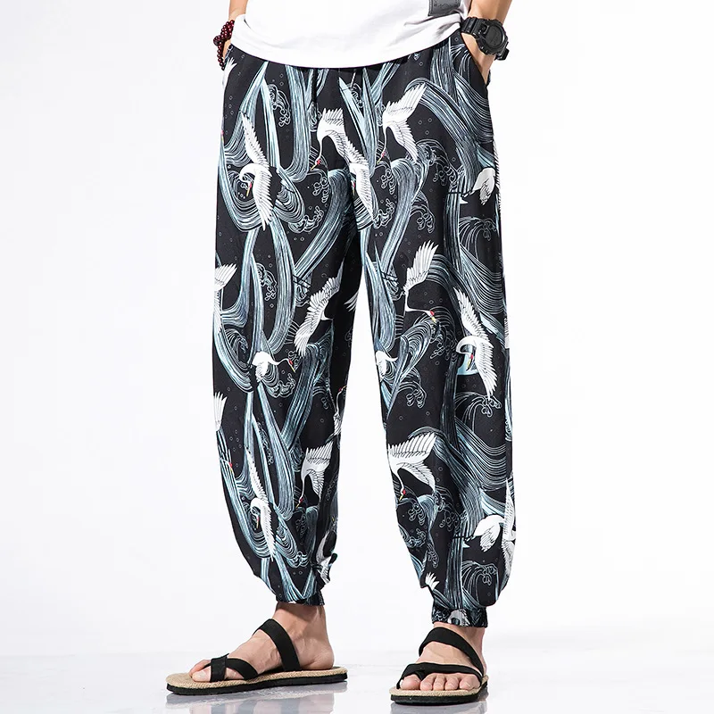 Japanese Kimono Traditional Print Pants Haori Pants Asian Costume Beach Casual Loose Long Pants Japan Style Kimono Yukata Men
Japanese Kimono Traditional Print Pants Haori Pants Asian Costume Beach Casual Loose Long Pants Japan Style Kimono Yukata Men