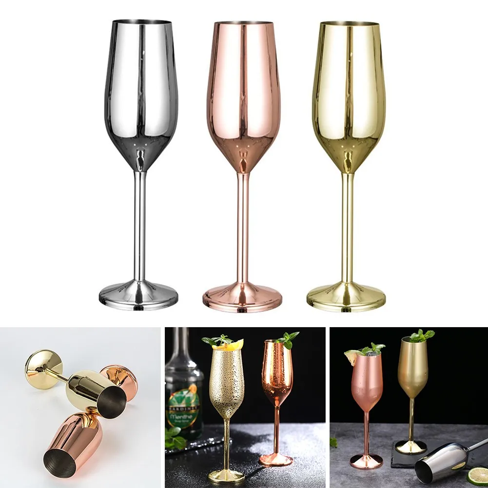 200ml Stainless Steel Goblet Champagne Cup Wine Glass Cocktail Glass Creative Metal Wine Glass For Bar Restaurant
200ml Stainless Steel Goblet Champagne Cup Wine Glass Cocktail Glass Creative Metal Wine Glass For Bar Restaurant