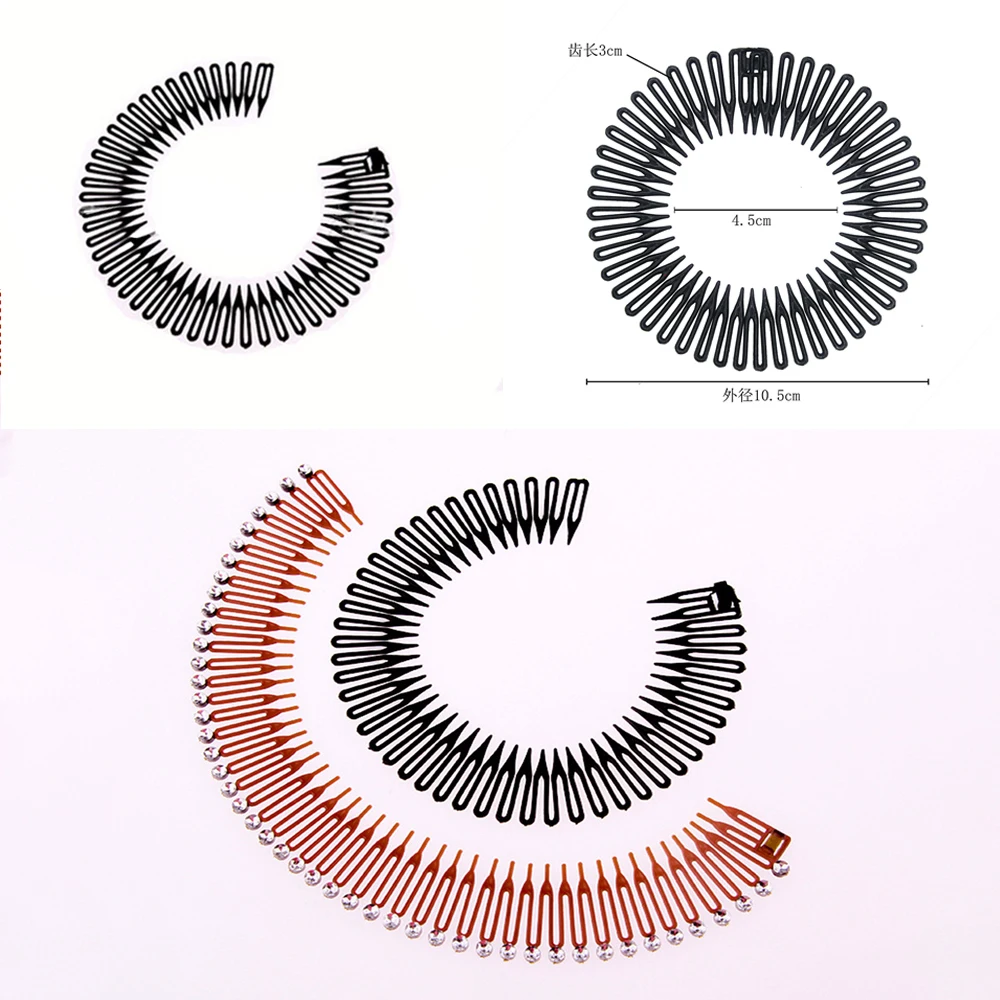 Plastic Full Circle Stretch Diamond Flexible Comb Teeth Headband Hair Band Clip Face Wash Fixed Hair Accessories Styling Maker
Plastic Full Circle Stretch Diamond Flexible Comb Teeth Headband Hair Band Clip Face Wash Fixed Hair Accessories Styling Maker