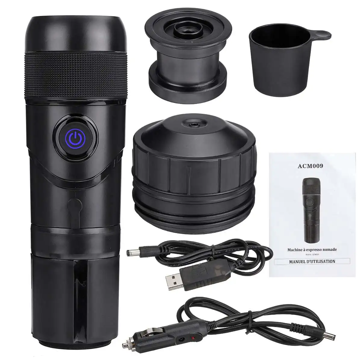 60ml 12V Portable Coffee Makers Car Coffee Machine USB Capsule Espresso Maker / Hot Cold Water Heating / fully semi-automatic /
60ml 12V Portable Coffee Makers Car Coffee Machine USB Capsule Espresso Maker / Hot Cold Water Heating / fully semi-automatic /