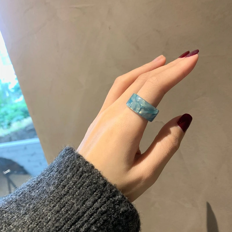 2020 New Colorful Transparent Acrylic Irregular Marble Pattern Wide Ring Resin Open Finger Rings for Women Girls Jewelry
2020 New Colorful Transparent Acrylic Irregular Marble Pattern Wide Ring Resin Open Finger Rings for Women Girls Jewelry