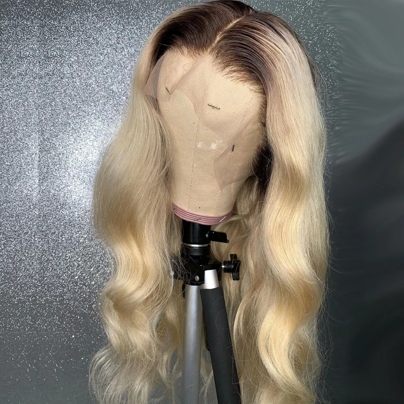 26 Inch Long 180%Density Ombre Blonde Body Wave 13x6 Lace Front Wig With Baby Hair Brazilian Human Remy For Black Women 
26 Inch Long 180%Density Ombre Blonde Body Wave 13x6 Lace Front Wig With Baby Hair Brazilian Human Remy For Black Women
