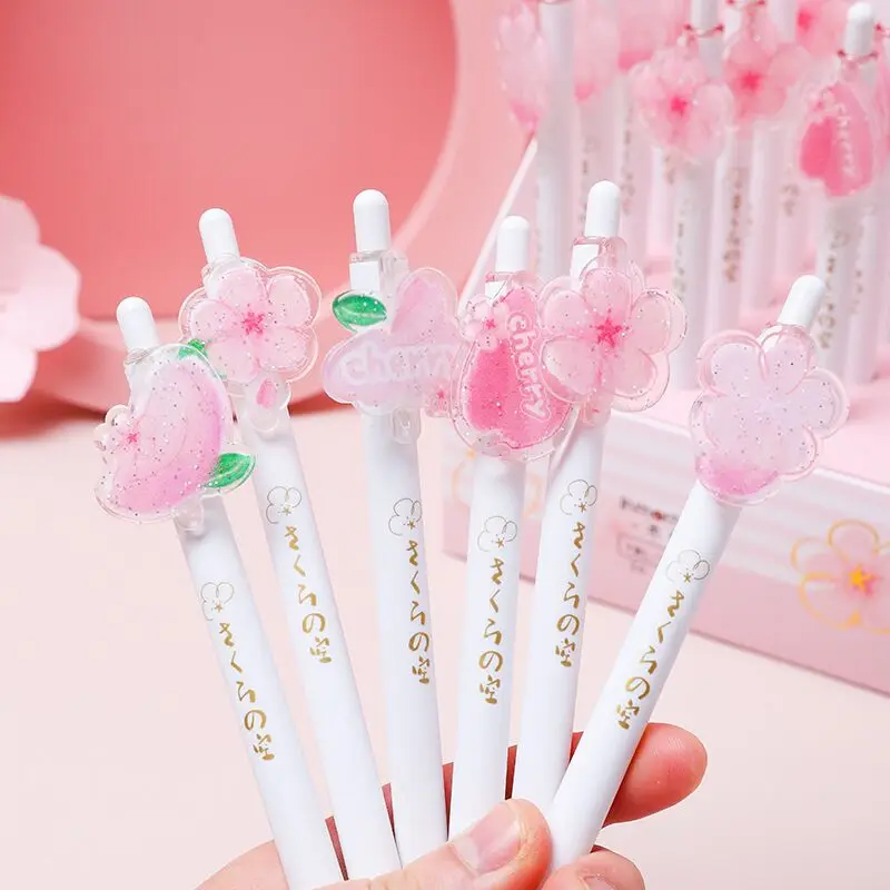 MINKYS New Arrival 1PC Kawaii Sakura Flower Black Ink Gel Pen Graffiti Writing Pens Kids Gift School Stationery
MINKYS New Arrival 1PC Kawaii Sakura Flower Black Ink Gel Pen Graffiti Writing Pens Kids Gift School Stationery