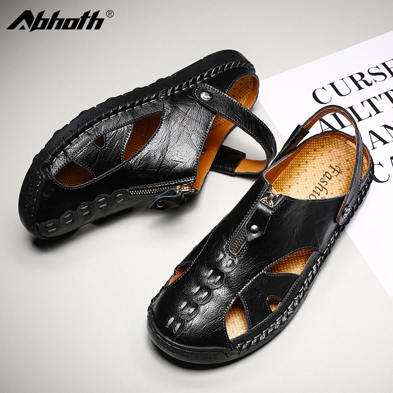 Abhoth Men Sandals Breathable Soft Light Summer Beach Slippers Comfortable Casual Sneaker Outdoor Classic Roman Leather Sandals
Abhoth Men Sandals Breathable Soft Light Summer Beach Slippers Comfortable Casual Sneaker Outdoor Classic Roman Leather Sandals