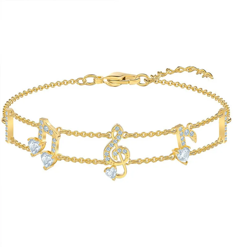 2020 Fashion Jewelry High Quality SWA, Charm Simple Golden Note Multi Pendant Crystal Necklace Female Romantic Gift
2020 Fashion Jewelry High Quality SWA, Charm Simple Golden Note Multi Pendant Crystal Necklace Female Romantic Gift