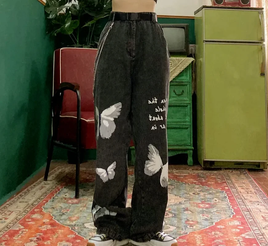 Street hip hop womens plus size jeans handsome retro womens high waist wide leg pants jeans BF loose wild straight leg jean 2021
Street hip hop womens plus size jeans handsome retro womens high waist wide leg pants jeans BF loose wild straight leg jean 2021