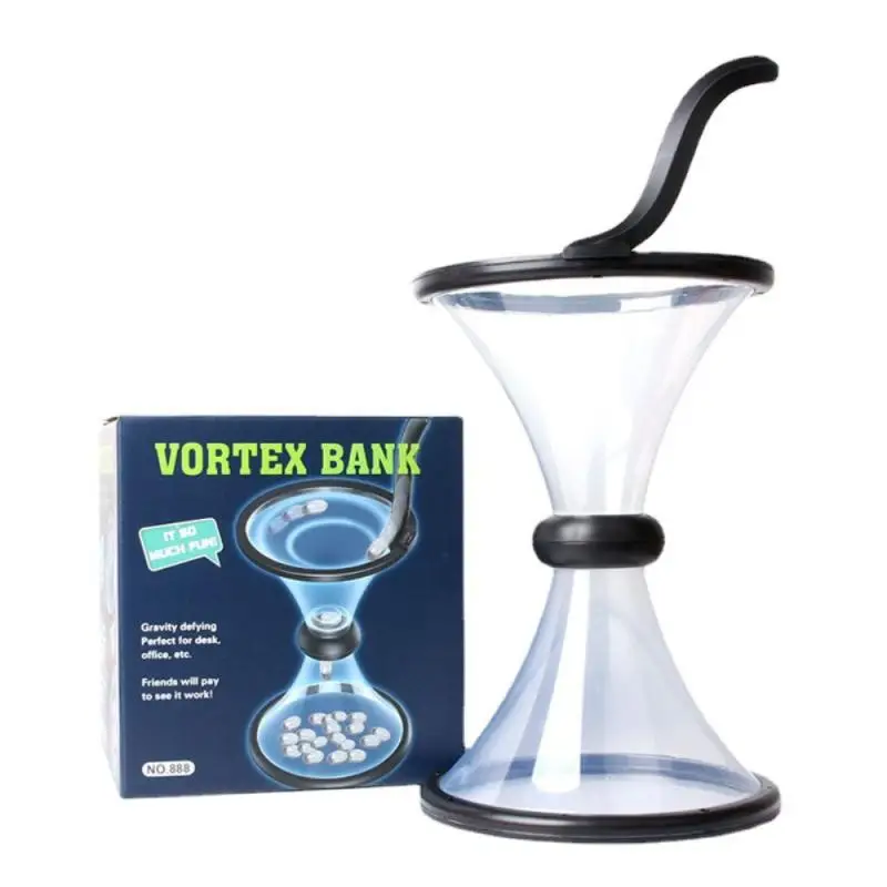 Pressure Relieving Vortex Coin Piggy Bank Fun Money Savings Bank Funnel Shape Piggy Bank Desk Decor Gift For Kids And Adults
Pressure Relieving Vortex Coin Piggy Bank Fun Money Savings Bank Funnel Shape Piggy Bank Desk Decor Gift For Kids And Adults