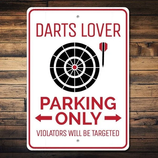 Retro wall decoration home decoration Darts Lover Darts Parking Only Tin Sign Metal Sign Metal Poster
Retro wall decoration home decoration Darts Lover Darts Parking Only Tin Sign Metal Sign Metal Poster