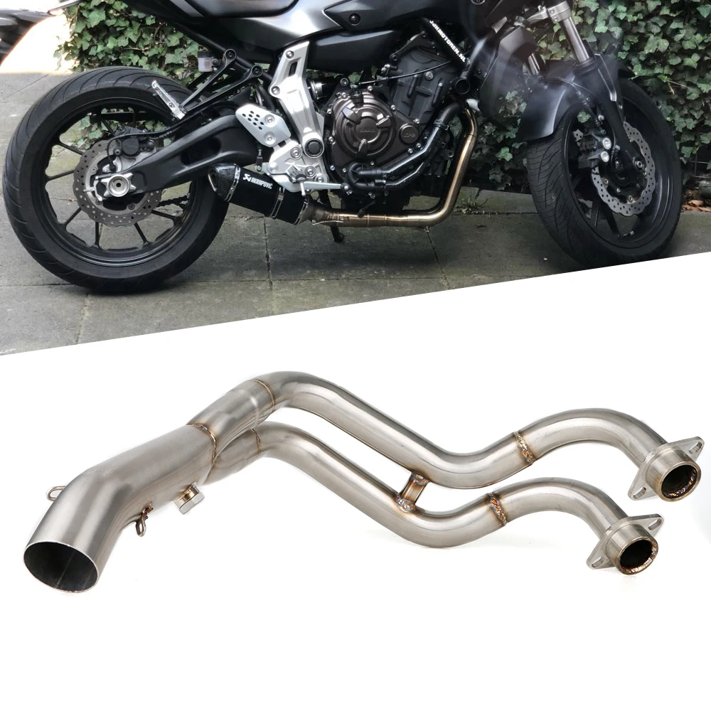 Для Yamaha MT07 FZ07 Tracer 2014 2018 XSR700 Motorcycle мотоцикл полная выхлопная система слипоны трубы
