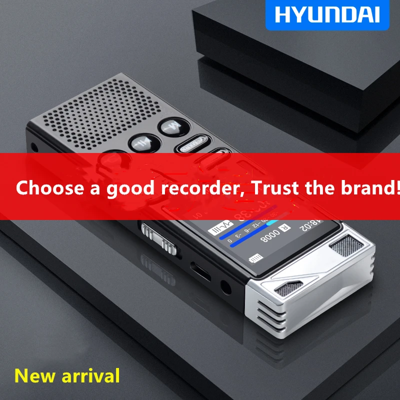 Hyundai E750 32G Professional digital voice recorder HD Noise Reduction Voice Activated Dictaphone Lossless HIFI Player Sports
Hyundai E750 32G Professional digital voice recorder HD Noise Reduction Voice Activated Dictaphone Lossless HIFI Player Sports