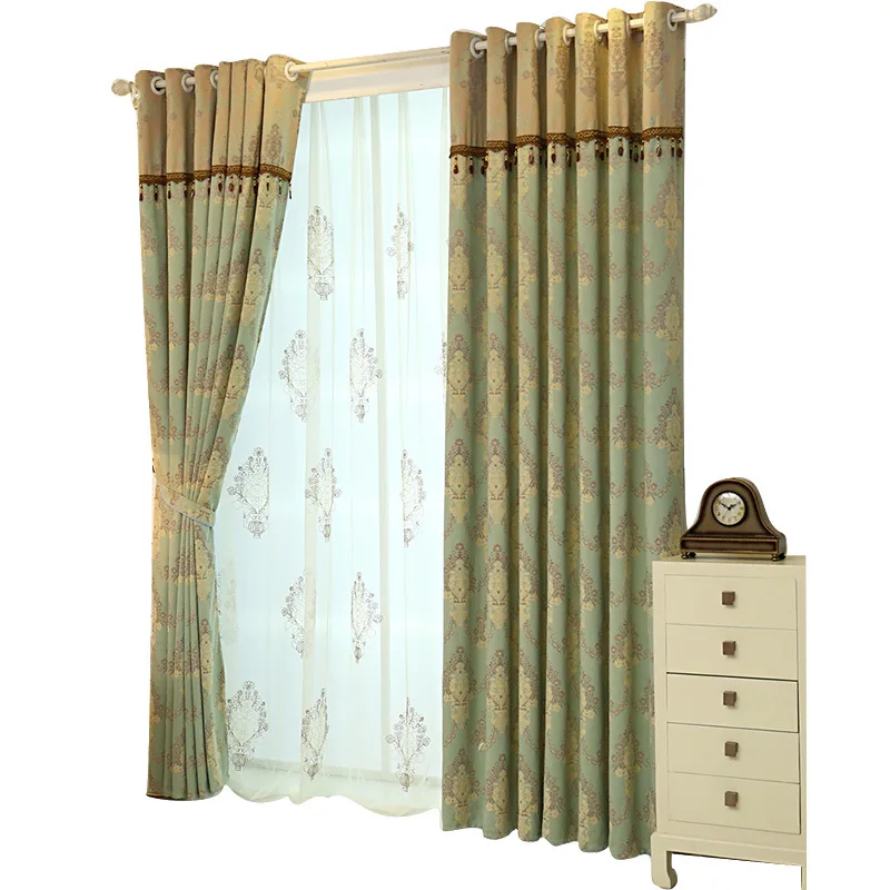 European Style Curtains for Living DiningRoom Bedroom Luxury Green ChenilleFabric Jacquard Curtain Finished ProductCustomization
European Style Curtains for Living DiningRoom Bedroom Luxury Green ChenilleFabric Jacquard Curtain Finished ProductCustomization